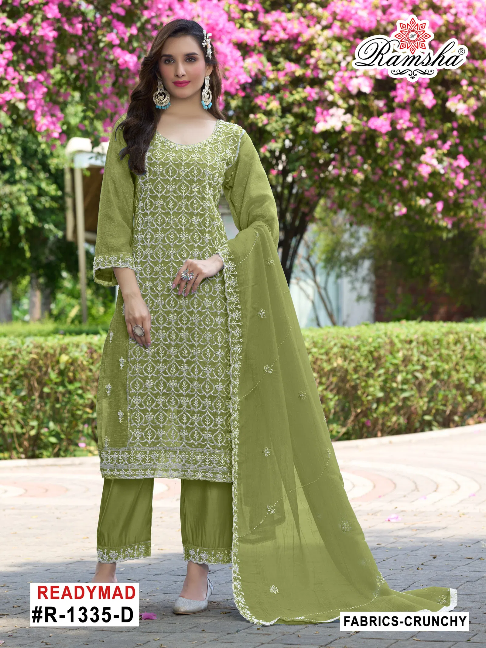 R 1335 Nx By Ramsha Crunchy Readymade Salwar Suits Orders In India